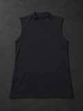 Black Mock Neck Tank Top