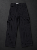 Black Cargo Utility Trousers