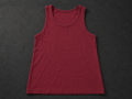 Burgundy Ribbed Tank Top