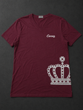 Burgundy Crown Graphic V-Neck T-Shirt