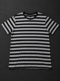 Black & Grey Striped T-Shirt
