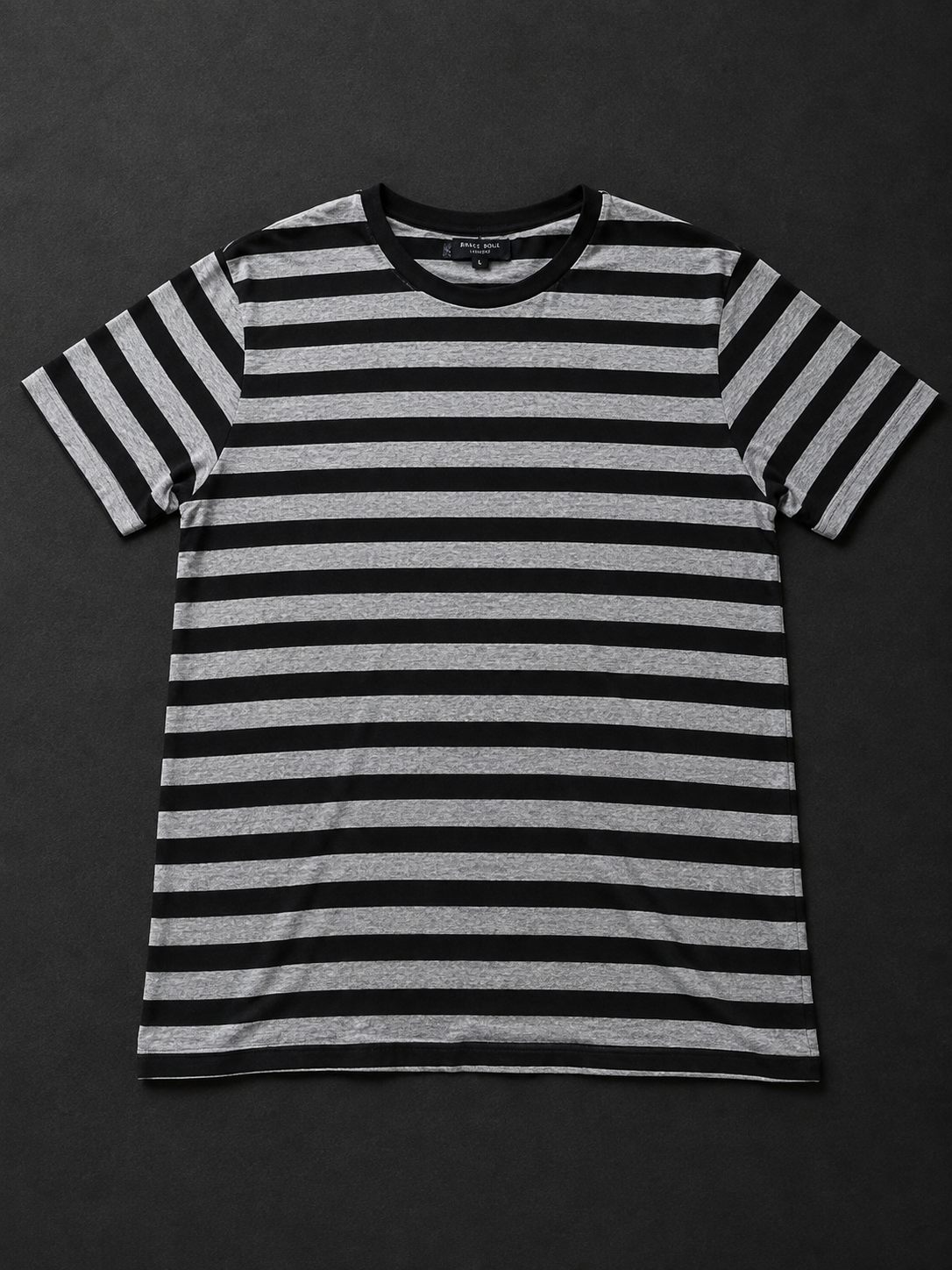Black & Grey Striped T-Shirt