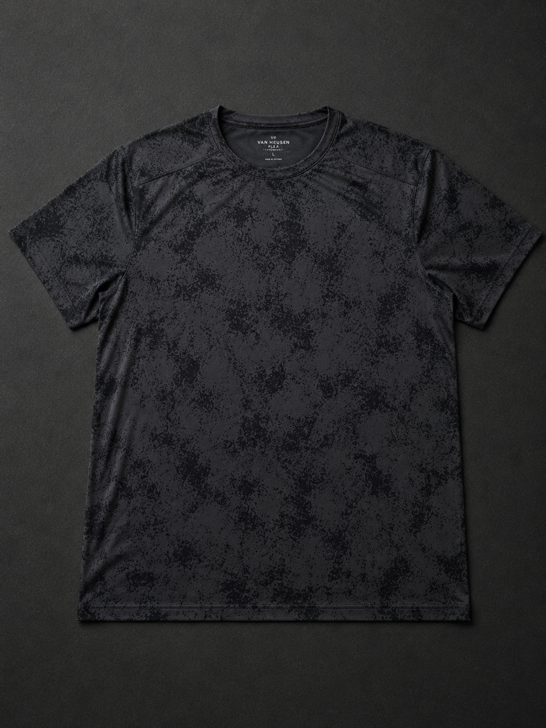 Van Heusen Black Speckled Performance T-Shirt