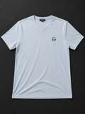 Giordano Outfit Ice Blue V-Neck T-Shirt