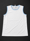 White Mesh Basketball Tank Top