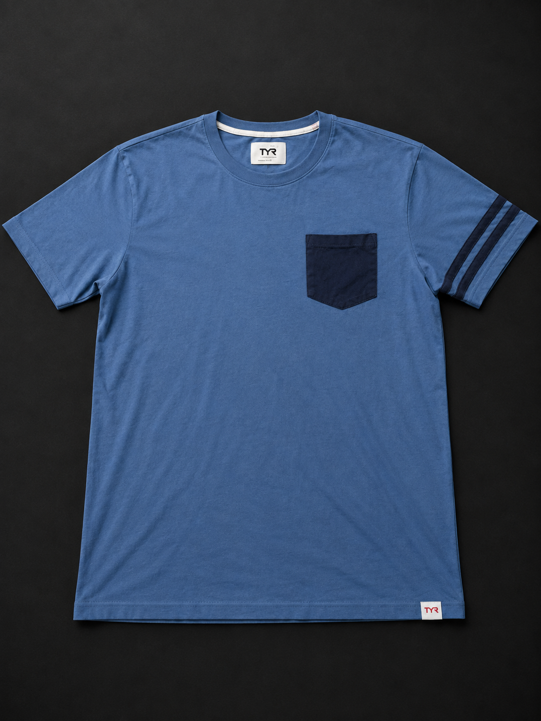 Denim Blue Pocket Tee