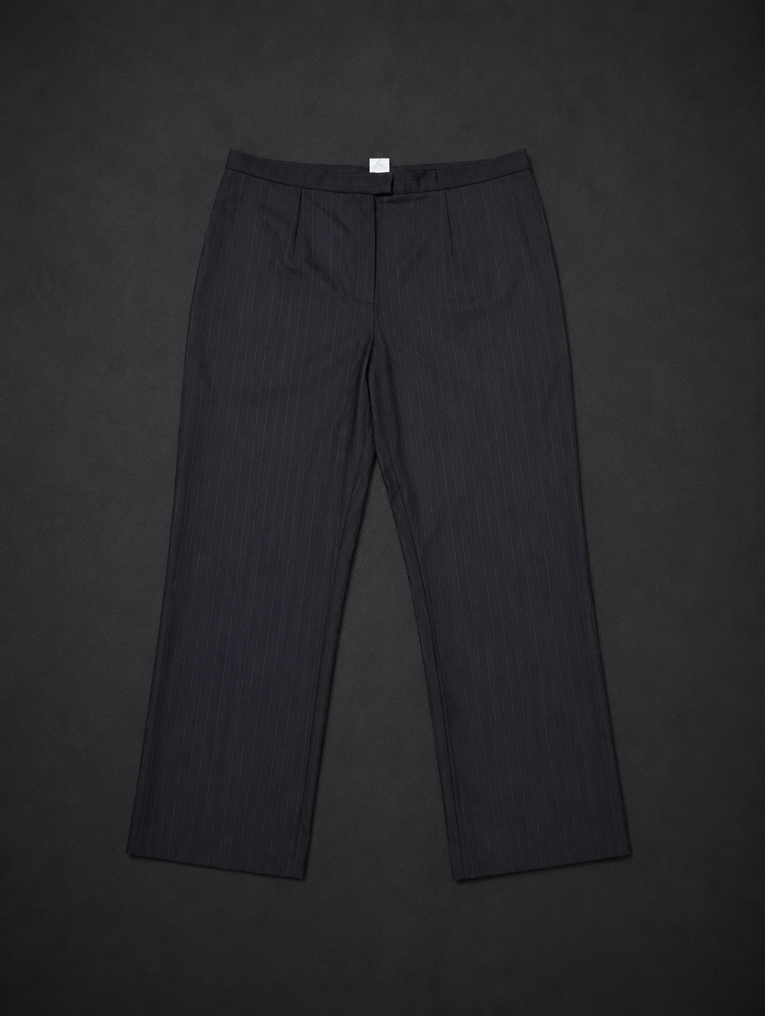 Minimal Charcoal Pinstripe Trousers