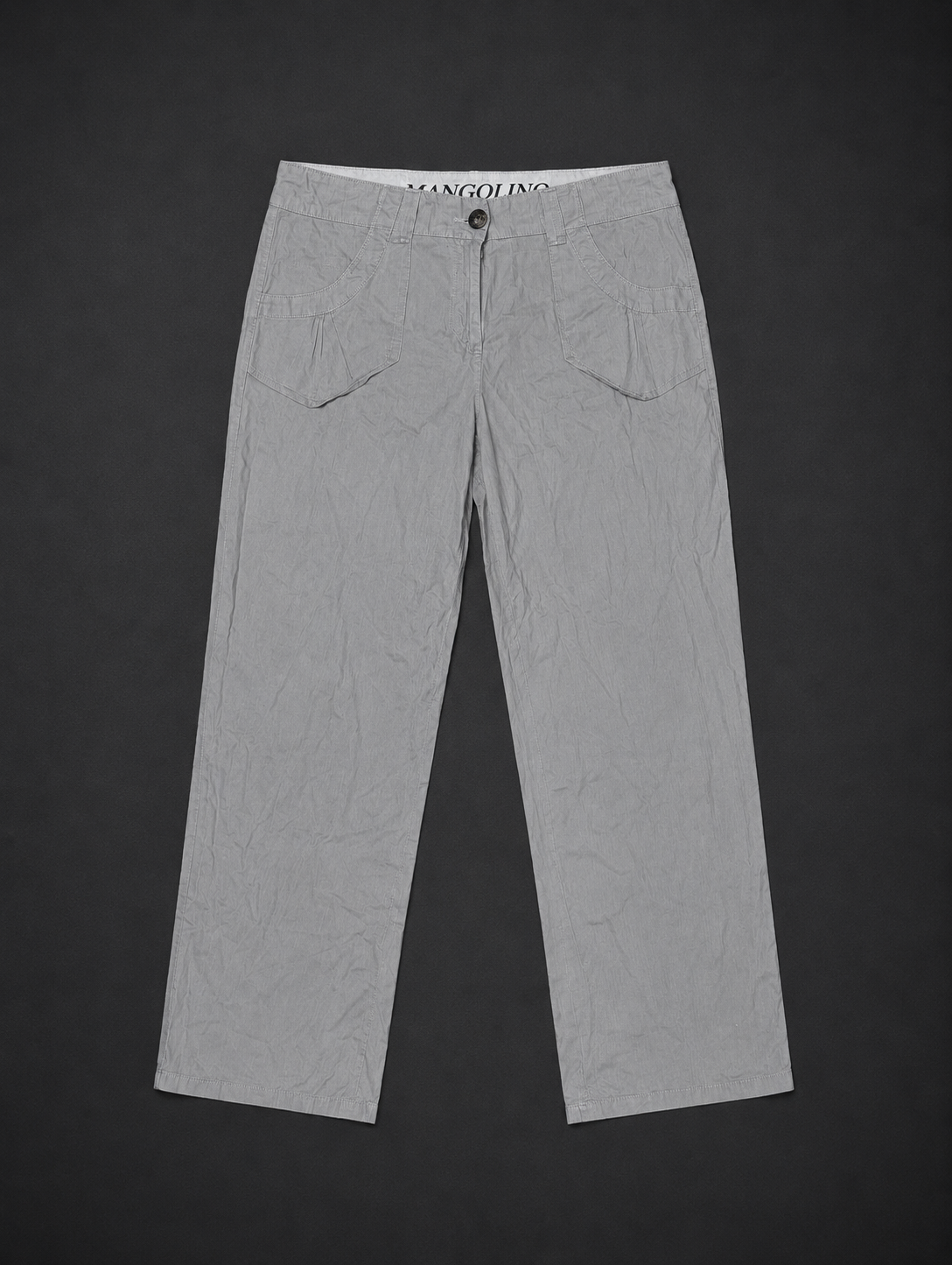 Gray Casual Pants