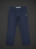 Navy Chinos with Red and White Accents