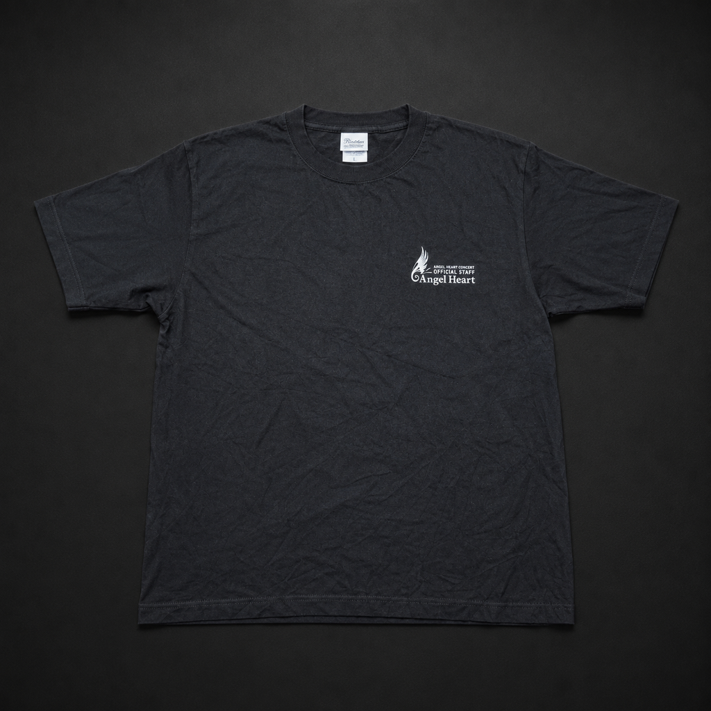 Angel Heart Concert Official Staff Black T-Shirt Front