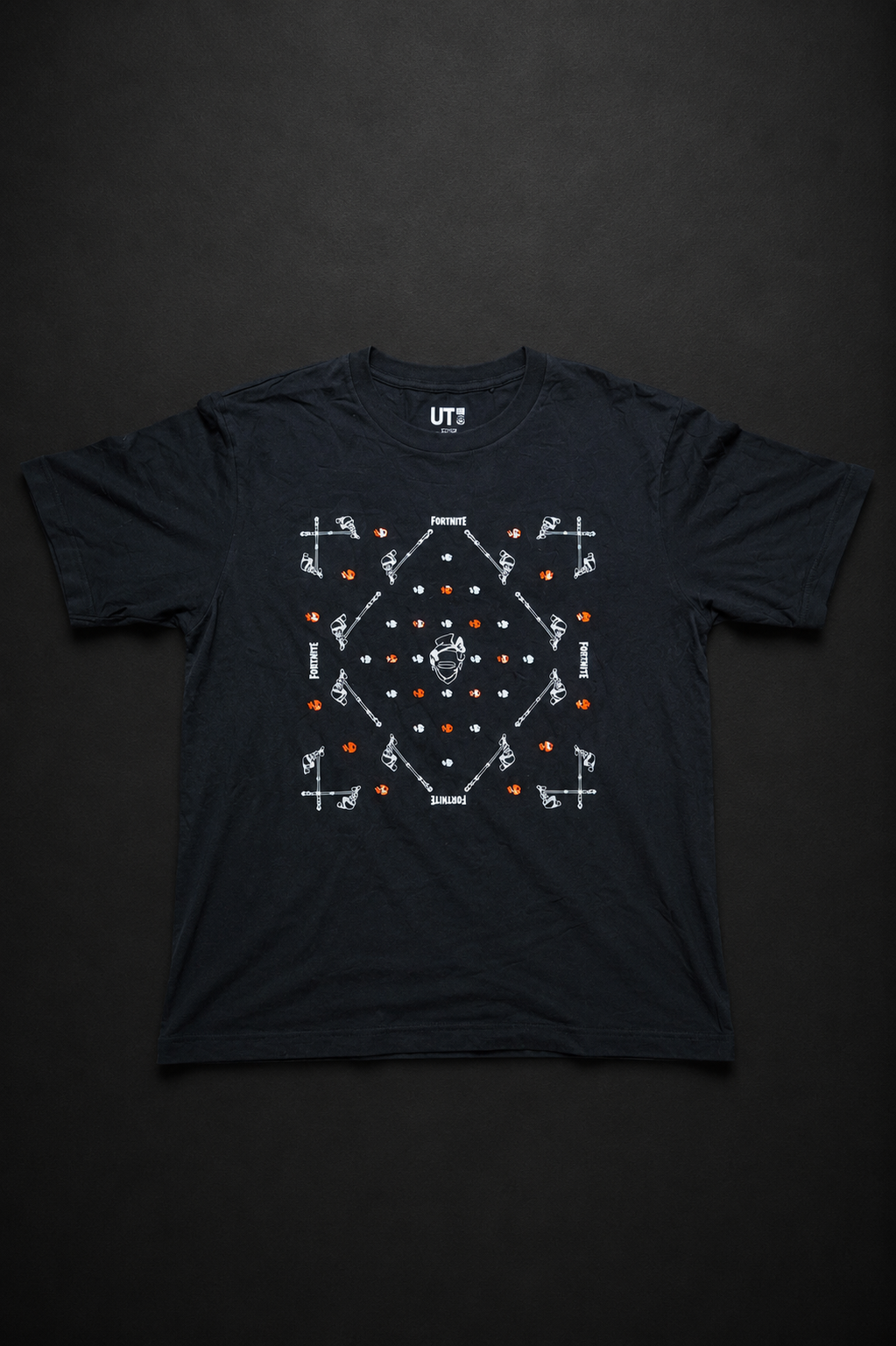 Uniqlo UT Fortnite Bandana Graphic T-Shirt Black
