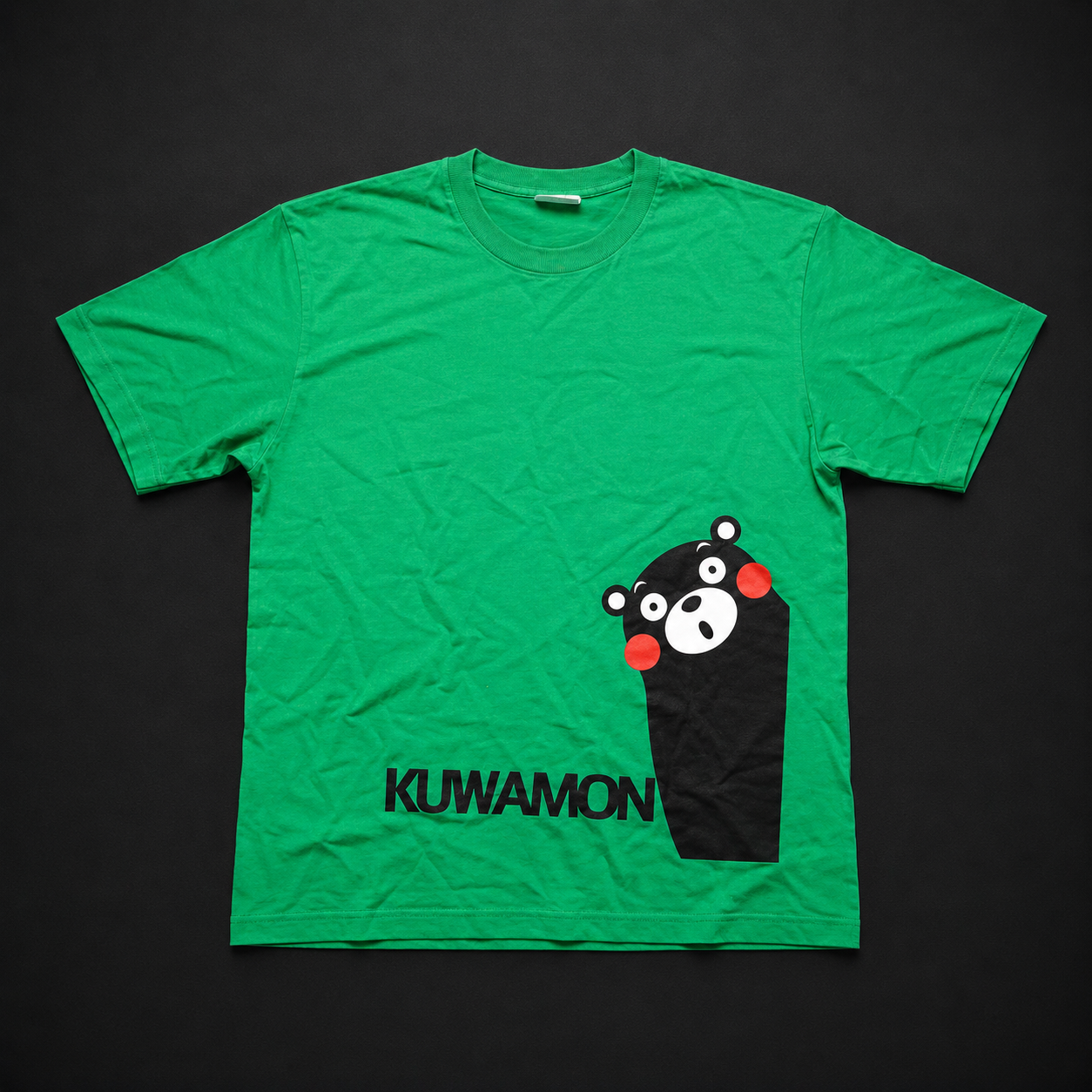 Kumamon Bear Graphic T-Shirt Green