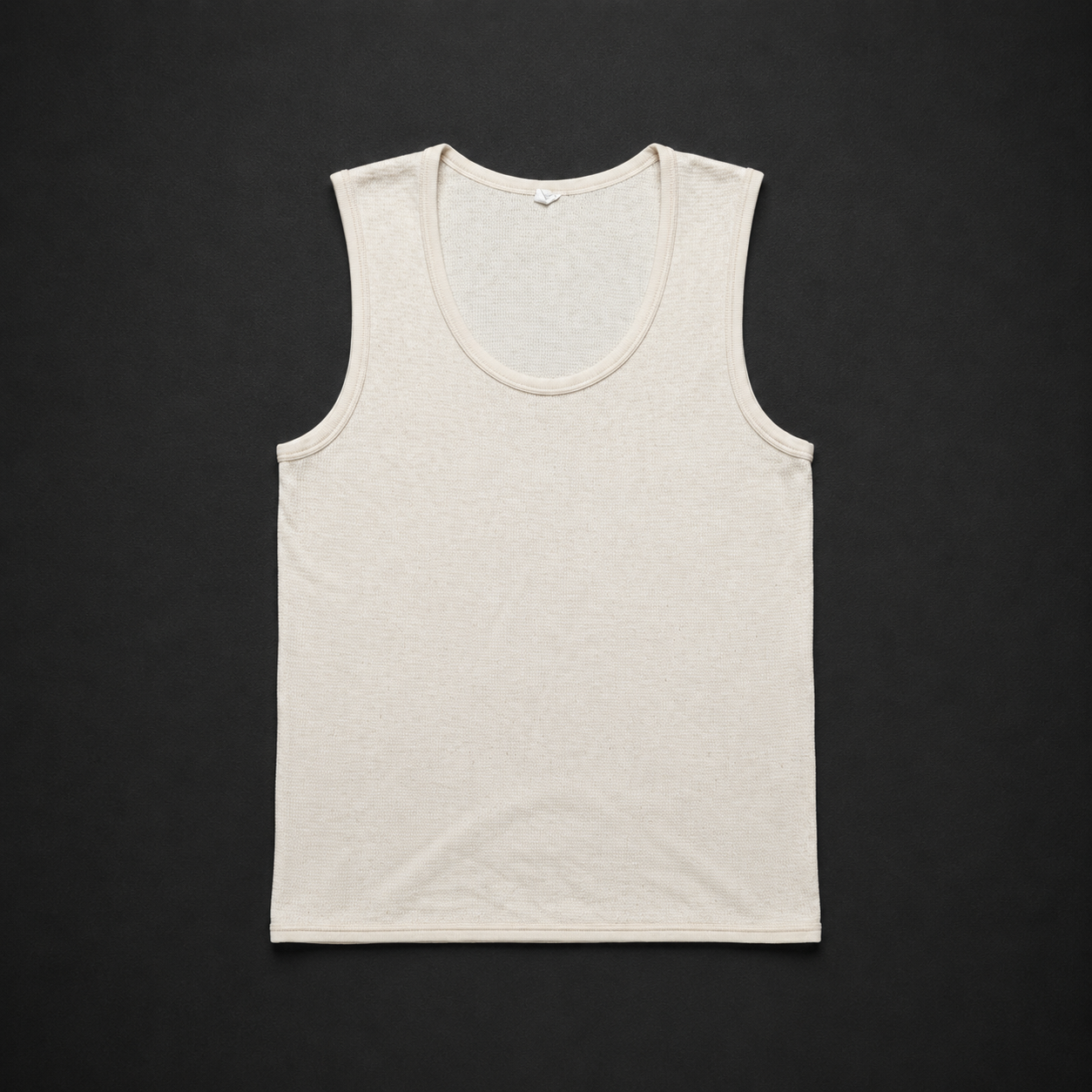 Vintage Cream Ribbed Tank Top