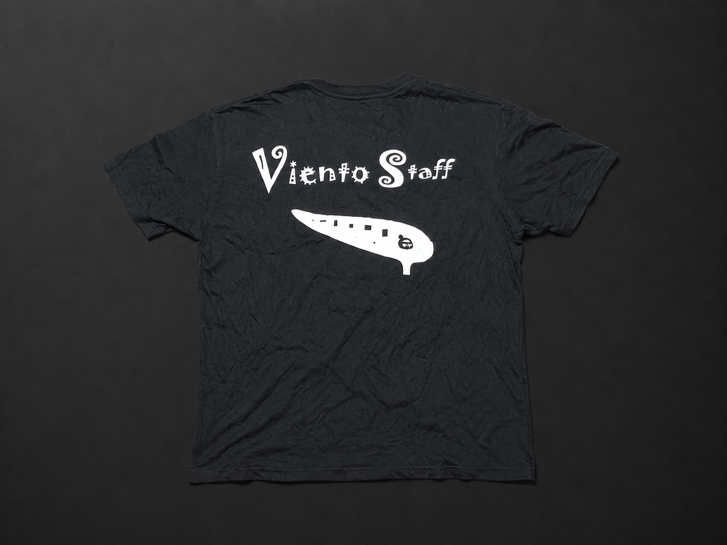Viento Staff Ocarina Black T-Shirt Back