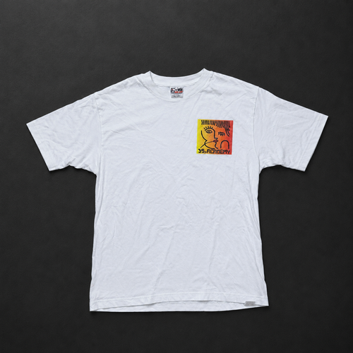 35th Academy Abstract Art Graphic White T-Shirt