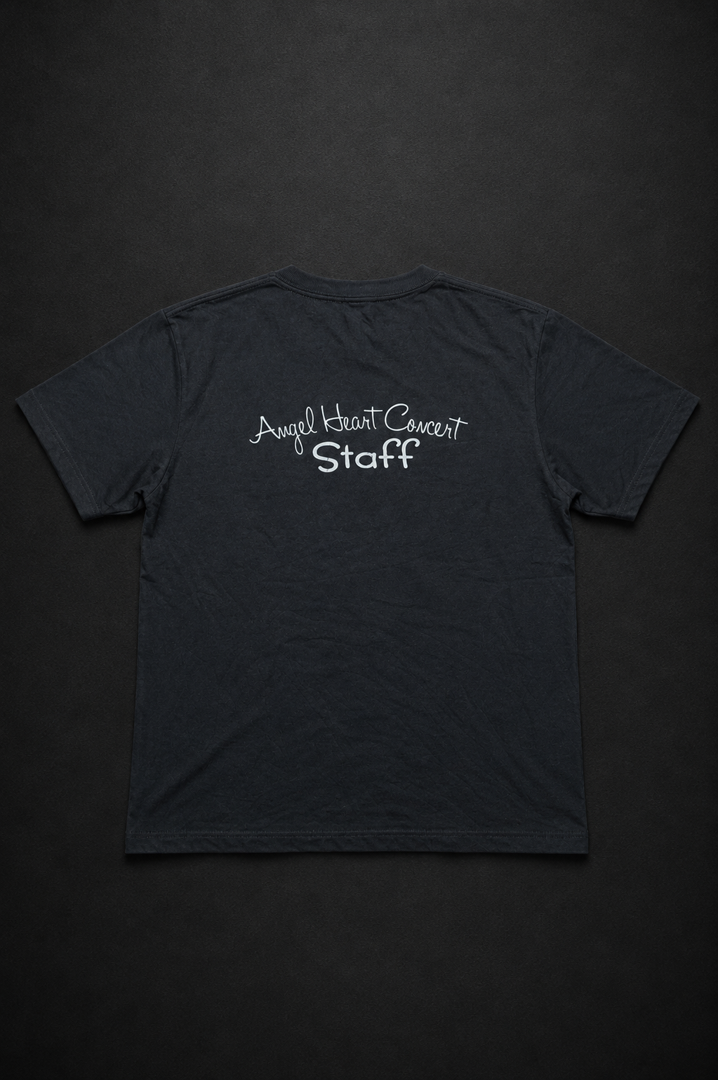 Angel Heart Concert Official Staff Black T-Shirt Back