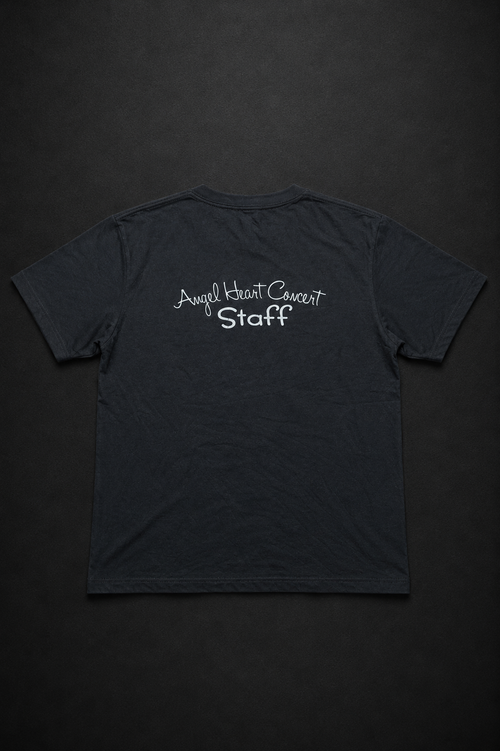 Angel Heart Concert Official Staff Black T-Shirt Back