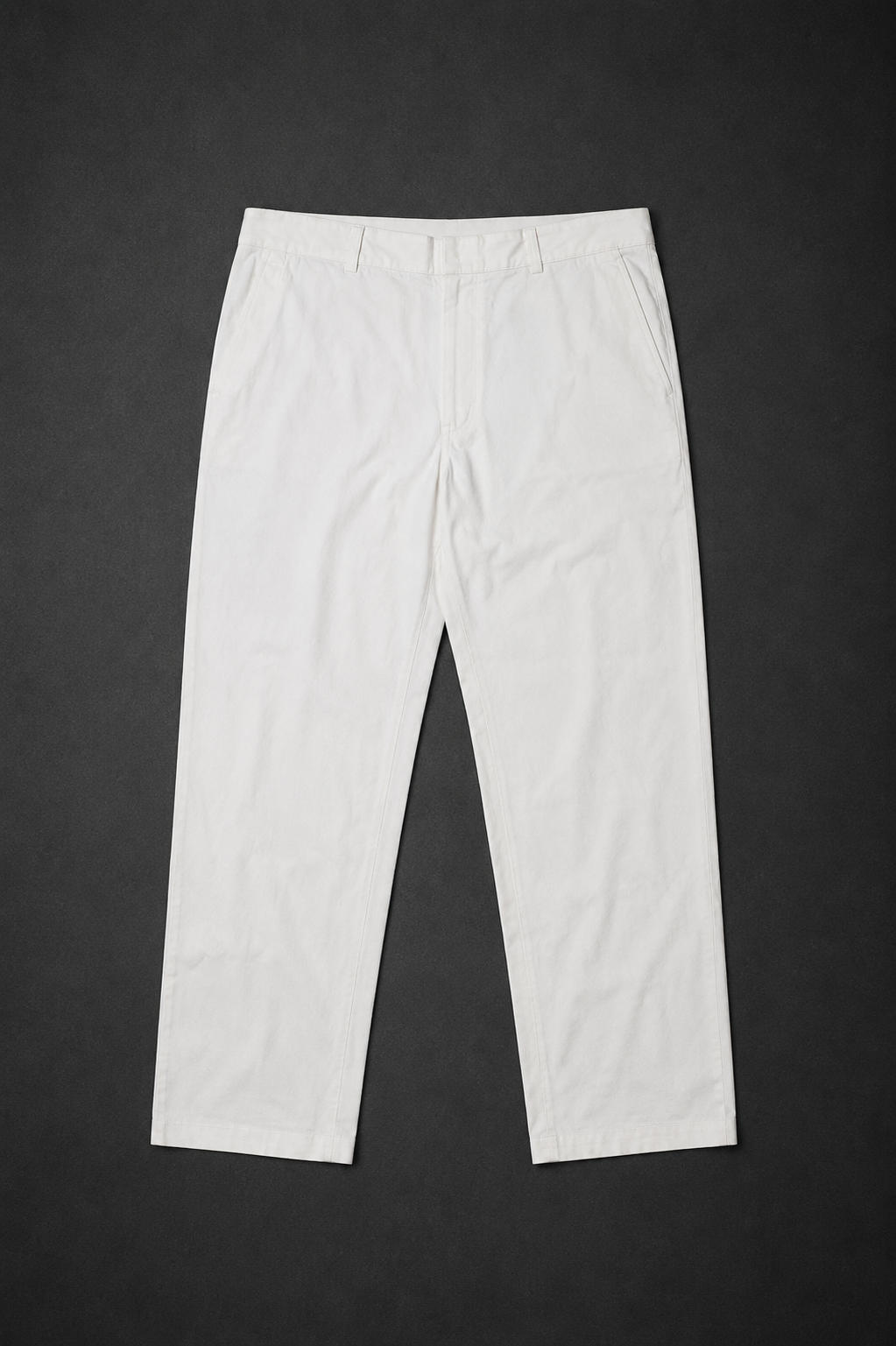 White Cotton Mix Pant | Laurèl