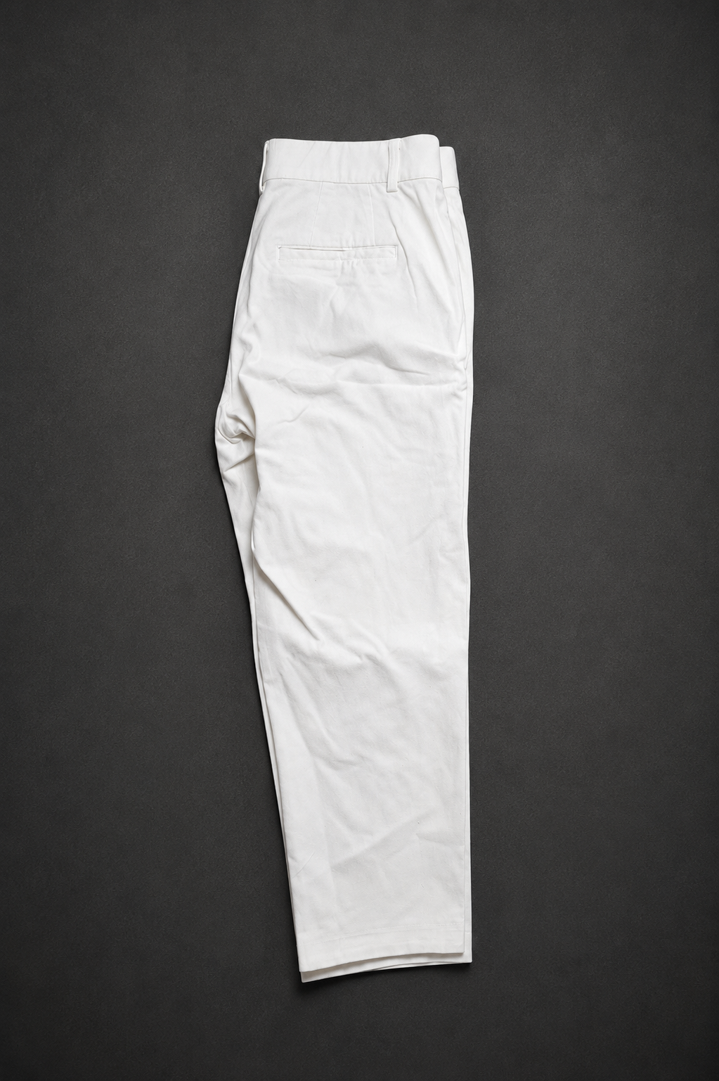 White Cotton Mix Pant | Laurèl