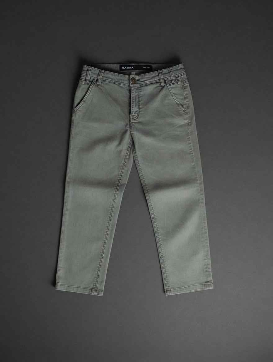 Olive Green Cotton Pant | GABBA