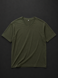 Olive Green V Neck Tee