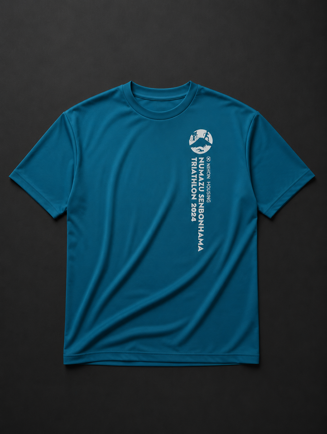 Teal Performance Graphic Tee medium