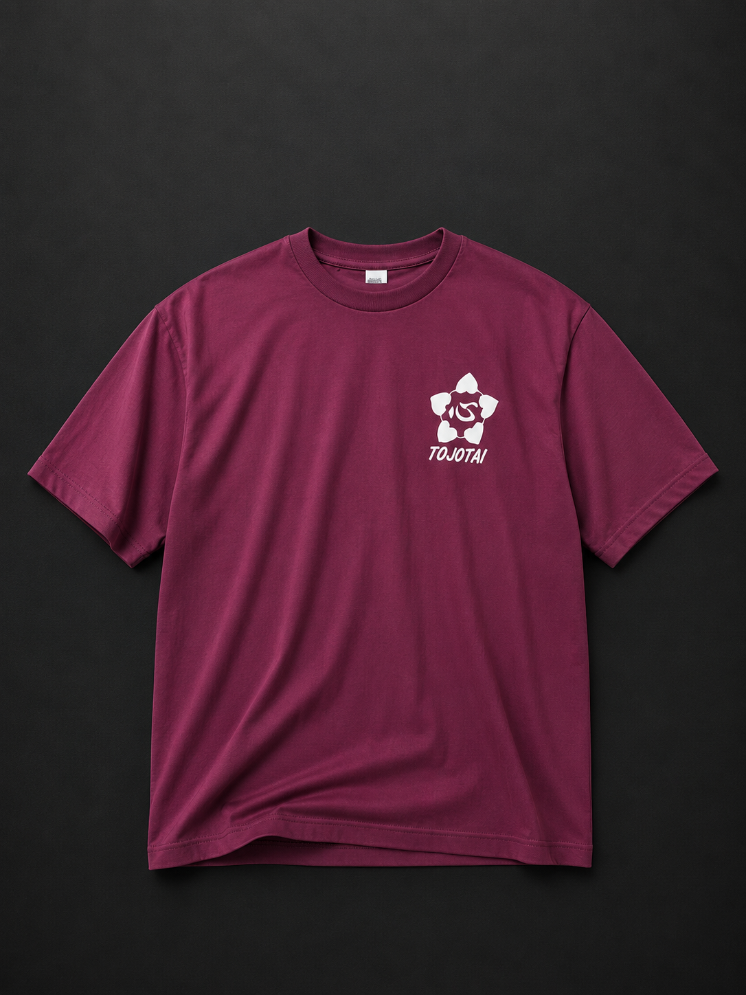 Burgundy Pocket Logo Tee medium