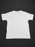 White Classic Crew Neck Tee from Quality Thrift, one-of-one pre-loved apparel listing