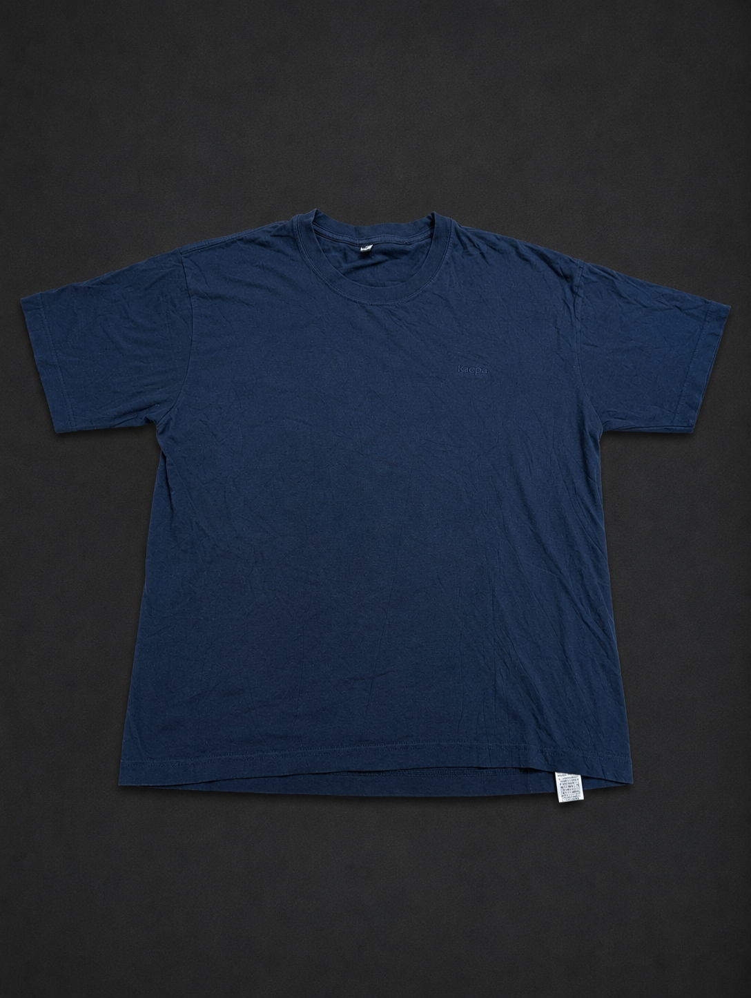 Navy Classic Crew Neck Tee from Quality Thrift, one-of-one pre-loved apparel listing