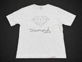 White Diamond Graphic Tee from Quality Thrift, one-of-one pre-loved apparel listing