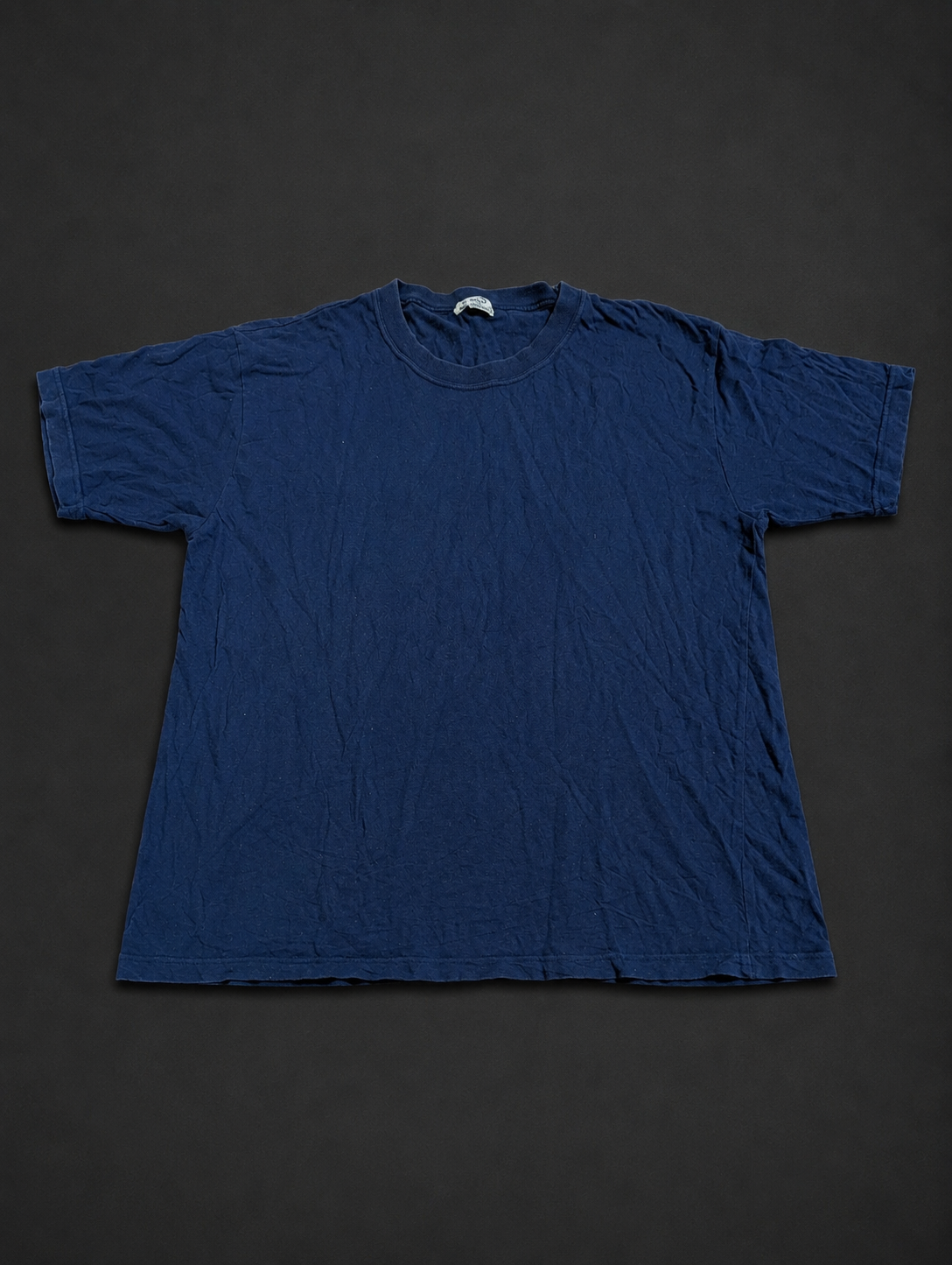 Royal Blue Relaxed Crew Tee from Quality Thrift, one-of-one pre-loved apparel listing