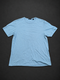 Light Blue Basic Crew Tee from Quality Thrift, one-of-one pre-loved apparel listing
