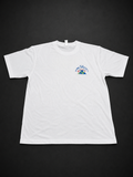 White Small Crest Graphic Tee from Quality Thrift, one-of-one pre-loved apparel listing