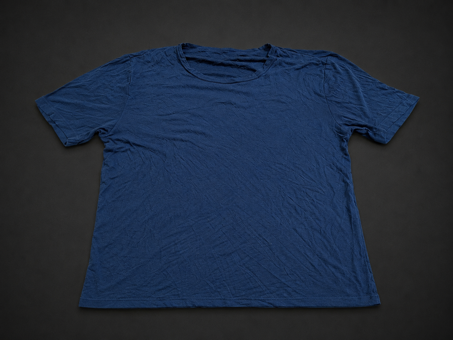 Indigo Relaxed Basic Tee from Quality Thrift, one-of-one pre-loved apparel listing