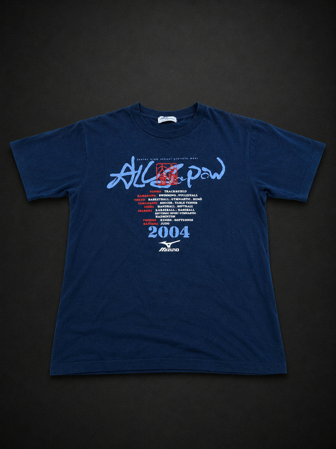 Navy 2004 Racing Graphic Tee from Quality Thrift, one-of-one pre-loved apparel listing