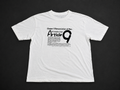 White Article 9 Graphic Tee from Quality Thrift, one-of-one pre-loved apparel listing