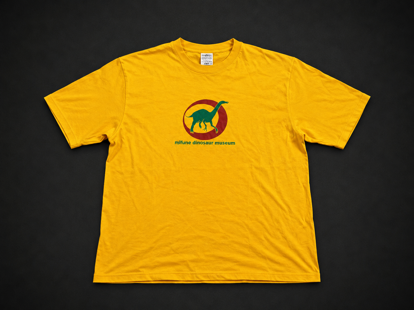Yellow Colourful Emblem Graphic Tee from Quality Thrift, one-of-one pre-loved apparel listing