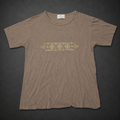 Taupe Geometric Chest Stripe Tee, one-of-one pre-loved apparel from Quality Thrift