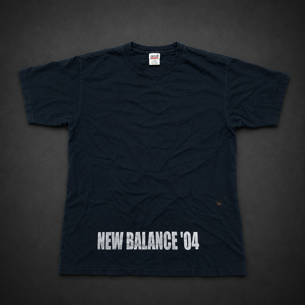 Black New Balance 04 Back Graphic Tee, one-of-one pre-loved apparel from Quality Thrift