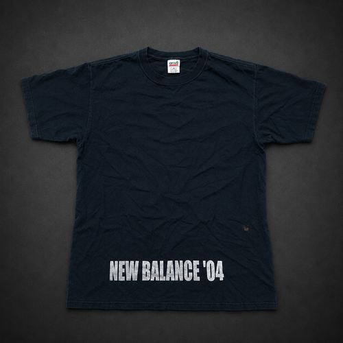 Black New Balance 04 Back Graphic Tee, one-of-one pre-loved apparel from Quality Thrift