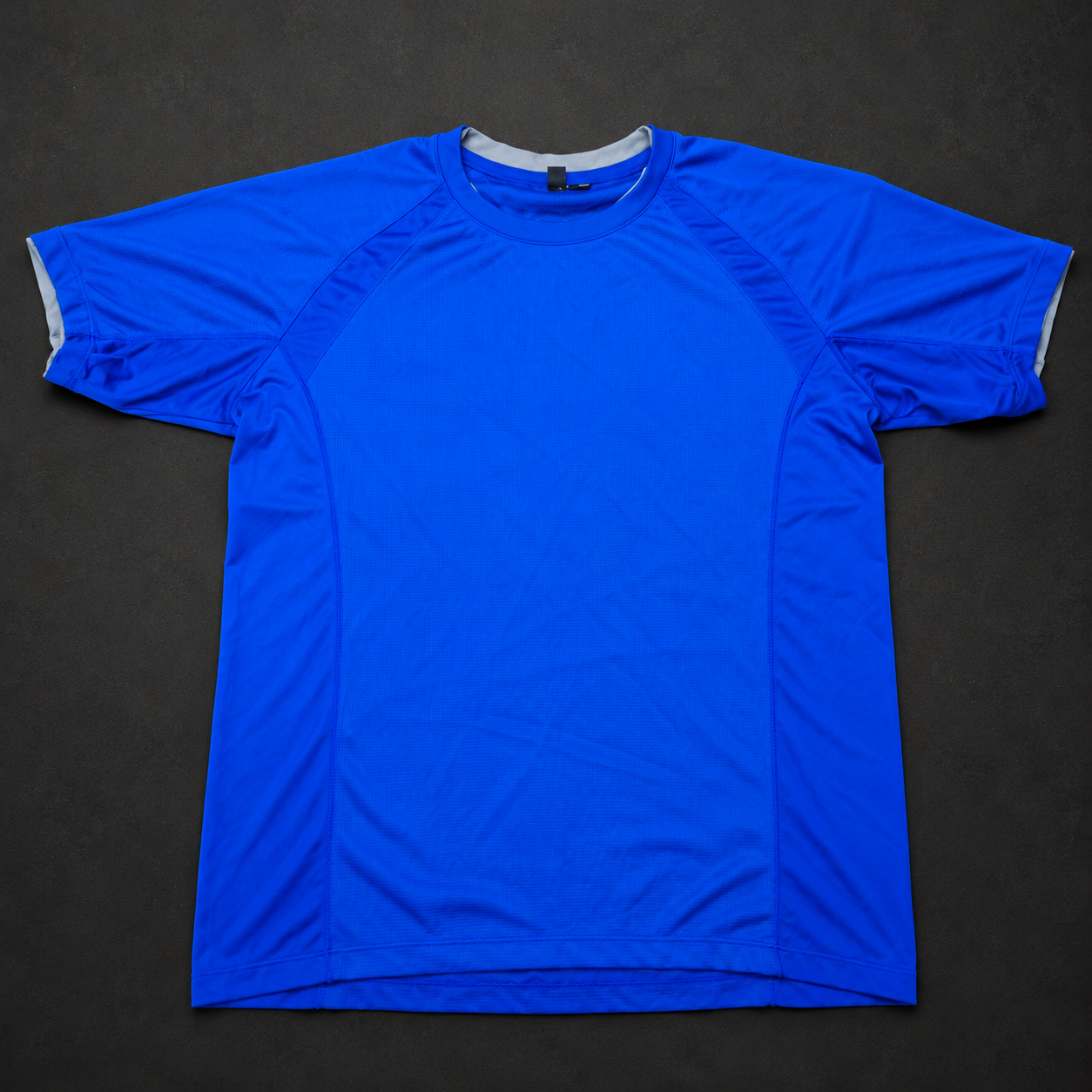 Royal Blue Raglan Performance Tee, one-of-one pre-loved apparel from Quality Thrift