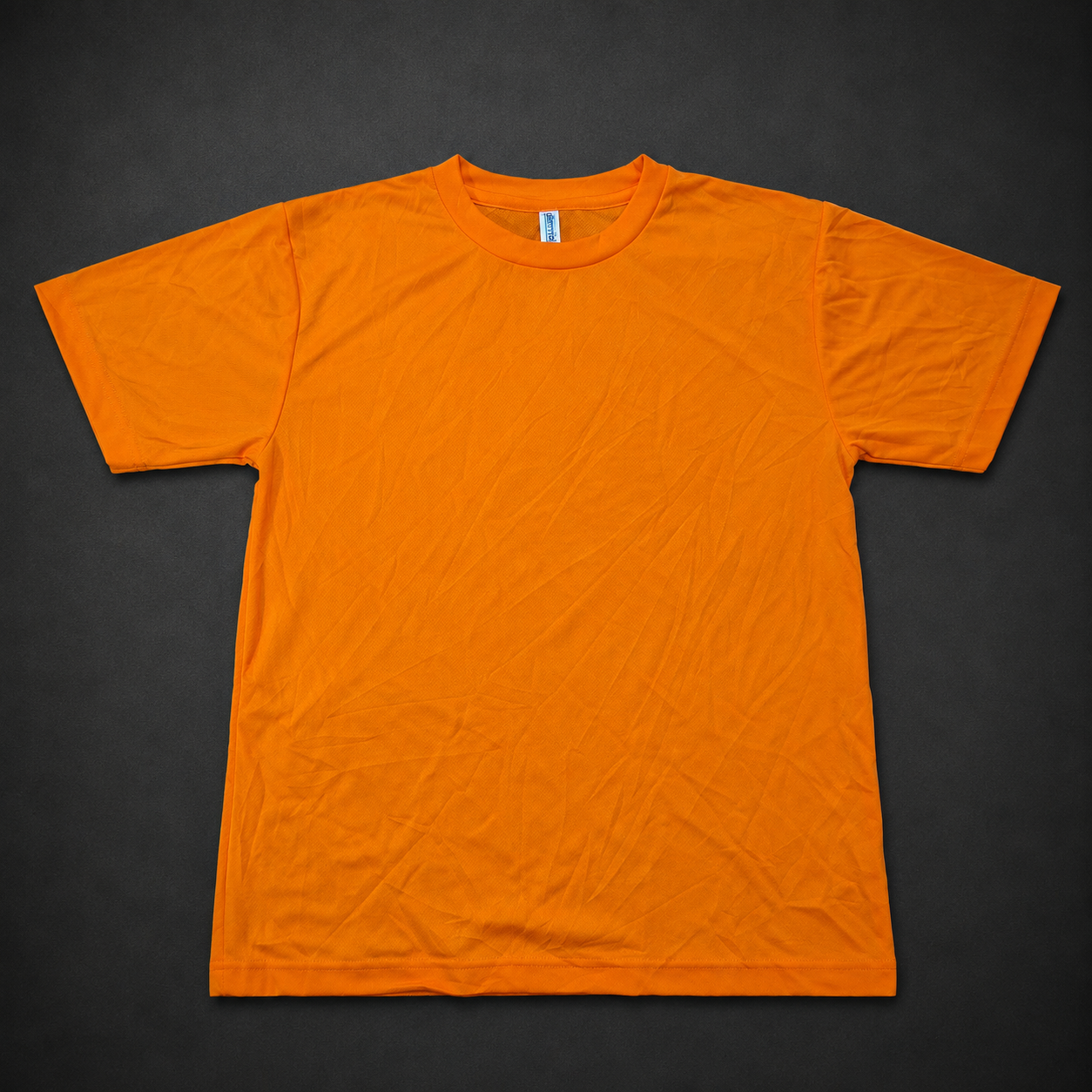 Orange Relaxed Basic Tee, one-of-one pre-loved apparel from Quality Thrift