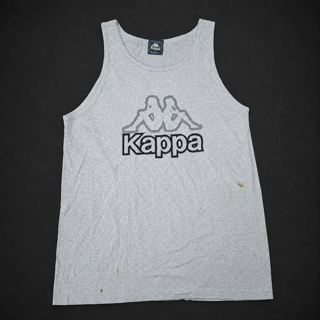 Grey Logo Graphic Tank Top, one-of-one pre-loved apparel from Quality Thrift