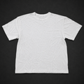 White Relaxed Basic Crew Tee, one-of-one pre-loved apparel from Quality Thrift
