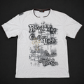 White Black Typography Graphic Tee, one-of-one pre-loved apparel from Quality Thrift