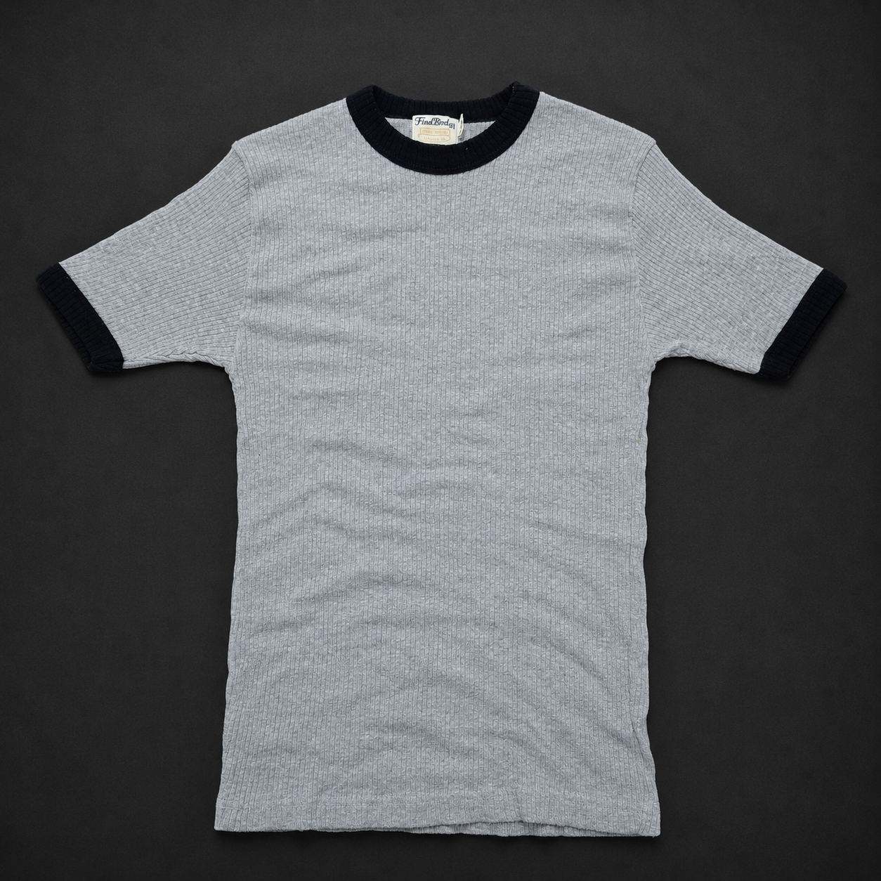 Grey Black Ringer Tee, one-of-one pre-loved apparel from Quality Thrift