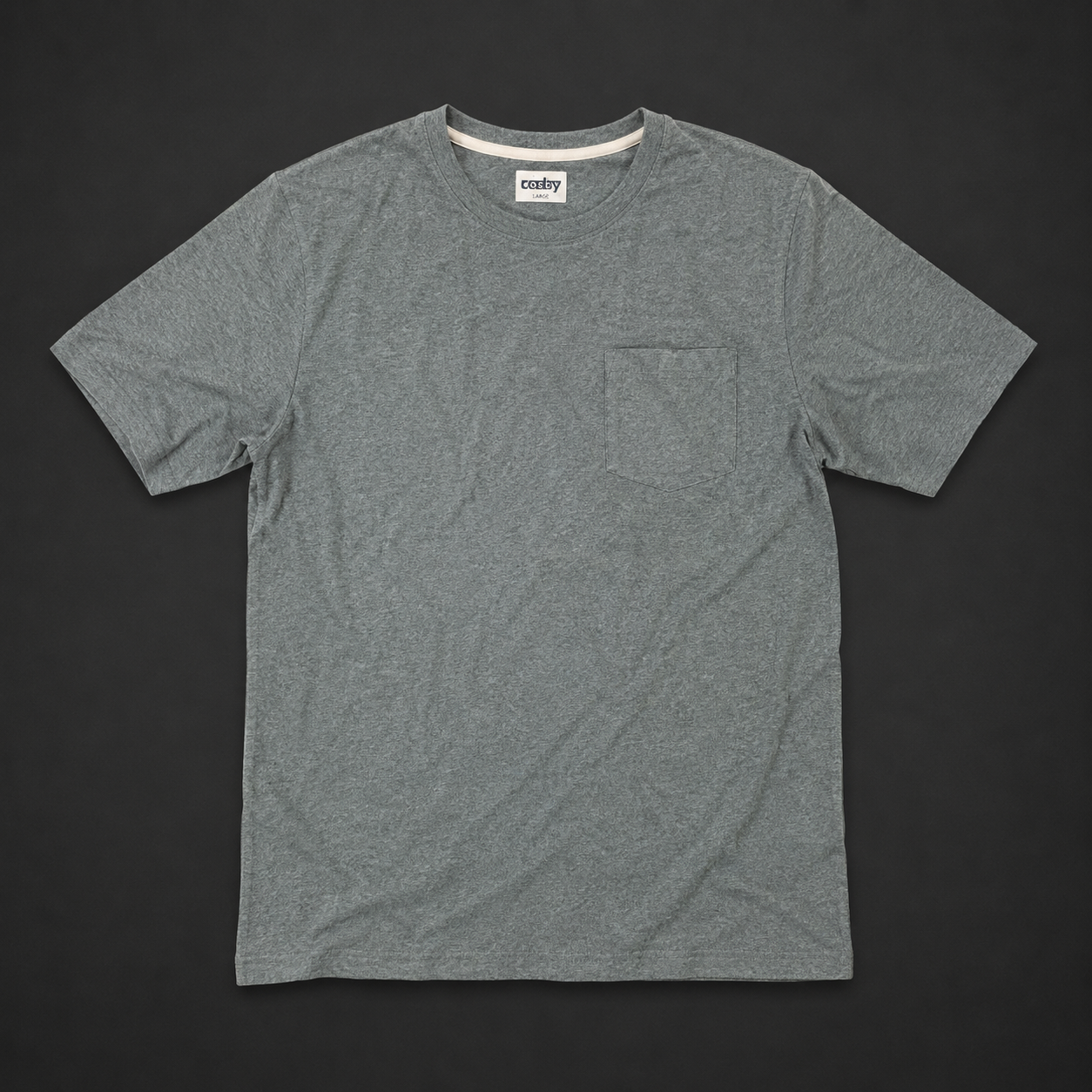 Grey Classic Pocket Tee, one-of-one pre-loved apparel from Quality Thrift