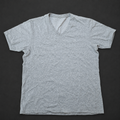Light Grey V-Neck Basic Tee, one-of-one pre-loved apparel from Quality Thrift