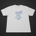White Motivational Text Graphic Tee, one-of-one pre-loved apparel from Quality Thrift